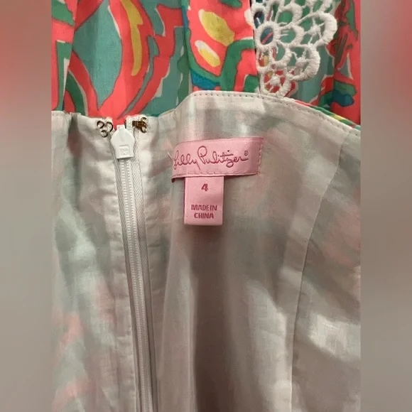 Lilly Pulitzer 💐NWOT Zo Dress Sand Bar Blue Make a 
Splash - Picture 12 of 15